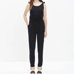 Madewell Sleek Black Jumpsuit